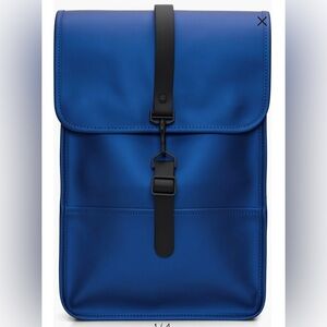 NWT RAINS Mini Waterproof Backpack Blue